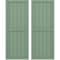 Ekena Millwork Americraft 6-Board Exterior Wood 2 Equal Panel Framed Board-n-Batten Shutters, ARW101BF621X70TGH, PR ARW101BF621X70TGH - alternate 1